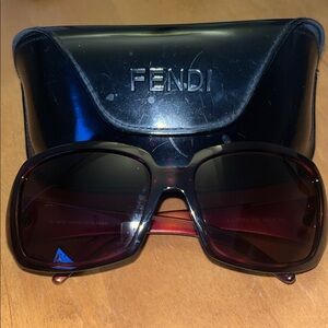 Fendi Black Sunglasses with Case NWOT